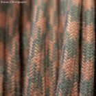 Cotton antique pink and gray checkered textile cable - The original Creative-Cables - RP26 round 2x0.75 mm / 3x0.75 mm