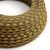  Round cotton-covered electric cable - two-tone gold honey and anthracite Rp27