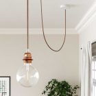 Black electrical cable with copper mesh - The original Creative-Cables - RR02 round 3x0.75 mm