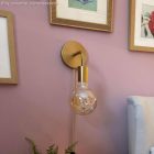 Rust Tweed Glitter ZigZag textile cable - The original Creative-Cables - RS82 round 2x0.75 mm / 3x0.75 mm