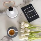 Glossy 3D Stracciatella textile cable - The original Creative-Cables - RT14 round 2x0.75 mm / 3x0.75 mm