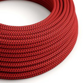   Glossy 3D Red Devil textile cable – The Original Creative-Cables – RT94 round 2x0.75 mm / 3x0.75 mm