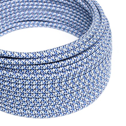 Glossy turquoise Pixel Palette textile cable – The original Creative-Cables – RX03 round 2x0.75 mm / 3x0.75 mm