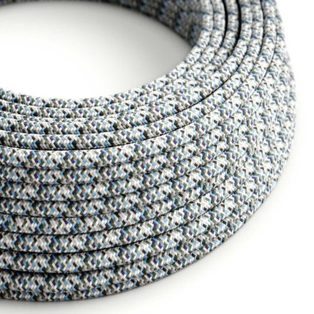Shiny ice crystal textile cable – The original Creative-Cables – RX04 round 2x0.75 mm / 3x0.75 mm