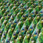 Shiny green Pixel Palette textile cable – The original Creative-Cables – RX05 round 2x0.75 mm / 3x0.75 mm