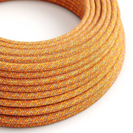 Cotton Indian Summer textile cable – The original Creative-Cables – RX07 round 2x0.75 mm / 3x0.75 mm