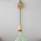 Cotton Bronte green textile cable – The original Creative-Cables – RX08 round 2x0.75 mm / 3x0.75 mm