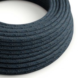   Cotton Blue Mirage textile cable – The original Creative-Cables – RX10 round 2x0.75 mm / 3x0.75 mm