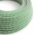  Bright grass green and optical white zigzag textile cable - The original creative cables - RZ06 round 2x0.75mm / 3x0.75mm