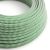 Shiny grass green and optical white ZigZag textile cable - The original Creative-Cables - RZ06 round 2x0.75 mm / 3x0.75 mm