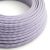 Glossy lavender and optical white textile cable ZigZag - The original Creative-Cables - RZ07 round 2x0.75 mm / 3x0.75 mm