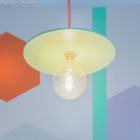 Glossy fire-red and optical white zigzag textile cable – The original Creative-Cables – RZ09 round 2x0.75 mm / 3x0.75 mm