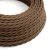Cotton Espresso Brown textile cable - The original Creative-Cables - TC13 braided 2x0.75 mm / 3x0.75 mm
