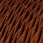Cotton cinnamon brown textile cable – The original Creative-Cables – TC23 braided 2x0.75 mm / 3x0.75 mm