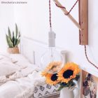 Cotton cinnamon brown textile cable – The original Creative-Cables – TC23 braided 2x0.75 mm / 3x0.75 mm