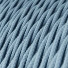 Cotton ocean blue textile cable – The original Creative-Cables – TC53 braided 2x0.75 mm / 3x0.75 mm