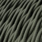 Cotton fiber green textile cable – The original Creative-Cables – TC63 braided 2x0.75 mm / 3x0.75 mm