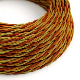  Twisted rayon-covered electrical cable - Orange Tg04