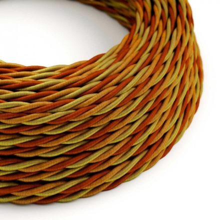  Twisted rayon-covered electrical cable - Orange Tg04
