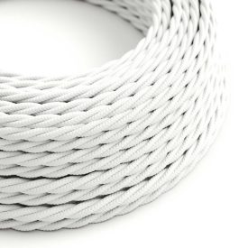   Glossy, optically white textile cable – The original Creative-Cables – TM01 braided 2x0.75 mm / 3x0.75 mm