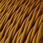 Shiny gold textile cable – The original Creative-Cables – TM05 braided 2x0.75 mm / 3x0.75 mm