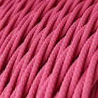 Bright pink fuchsia textile cable – The original Creative-Cables – TM08 braided 2x0.75 mm / 3x0.75 mm