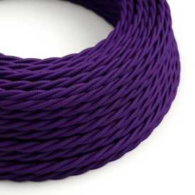    Shiny Imperial Purple textile cable - The original creative cables - TM14 braided 2x0.75mm / 3x0.75mm