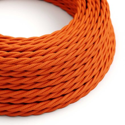 Bright flame orange textile cable – The original Creative-Cables – TM15 braided 2x0.75 mm / 3x0.75 mm