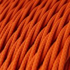 Bright flame orange textile cable – The original Creative-Cables – TM15 braided 2x0.75 mm / 3x0.75 mm