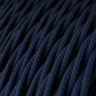 Shiny deep blue textile cable – The original Creative-Cables – TM20 braided 2x0.75 mm / 3x0.75 mm