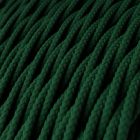 Shiny forest green textile cable – The original Creative-Cables – TM21 braided 2x0.75 mm / 3x0.75 mm