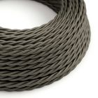 Shiny dark gray textile cable – The original Creative-Cables – TM26 braided 2x0.75 mm / 3x0.75 mm