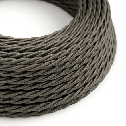 Shiny dark gray textile cable – The original Creative-Cables – TM26 braided 2x0.75 mm / 3x0.75 mm