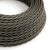 Shiny dark gray textile cable – The original Creative-Cables – TM26 braided 2x0.75 mm / 3x0.75 mm