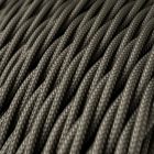 Shiny dark gray textile cable – The original Creative-Cables – TM26 braided 2x0.75 mm / 3x0.75 mm