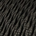 Linen anthracite gray melange textile cable - The original Creative-Cables - TN03 braided 2x0.75 mm / 3x0.75 mm