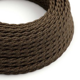   Linen Brown Melange textile cable - The original Creative-Cables - TN04 braided 2x0.75 mm / 3x0.75 mm