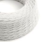 Optical white textile cable Marlene - The original Creative-Cables - TP01 braided 2x0.75 mm / 3x0.75 mm