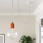 Optical white textile cable Marlene - The original Creative-Cables - TP01 braided 2x0.75 mm / 3x0.75 mm