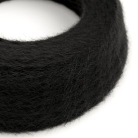   Charcoal black textile cable Marlene - The original Creative-Cables - TP04 braided 2x0.75 mm / 3x0.75 mm