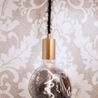 Charcoal black textile cable Marlene - The original Creative-Cables - TP04 braided 2x0.75 mm / 3x0.75 mm