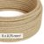 DALI textile electrical cable 5x0.75 mm² in natural jute color – Natural fabric cable for designer lighting RN06