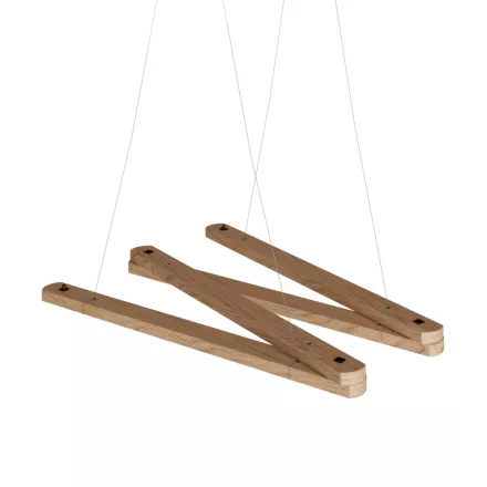 Zigh-Zagh, adjustable wooden ceiling mount for pendant lamps