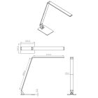  FABAS LUCE wasp 3265-30-101 desk lamp black LED