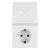  Grounded intermediate socket, with USB socket + inductive charger 0020870103