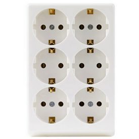  Desktop distributor 6, without cable, rectangle 0512387555