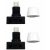 Built-in pressure switch, white, 2pcs 0730H