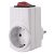 Grounded intermediate socket, with switch 0790H