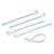  Cable tie, reusable, 200x7.6mm, white, 25pcs 08315