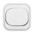 ECO single-pole switch with frame, white IP20 10100